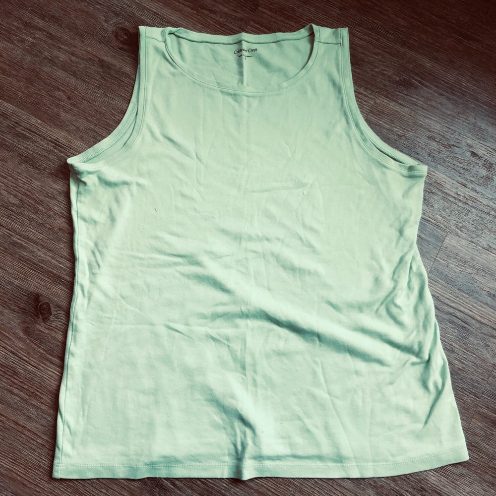 🆑 Coldwater Creek Mint Green Tank Top 1X